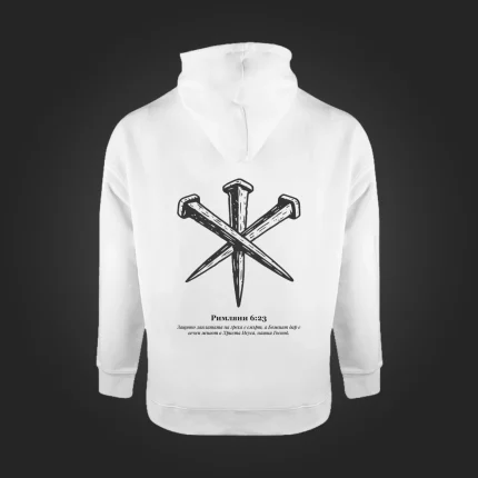 hoodie nails white