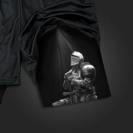shorts knight of faith black closeup2